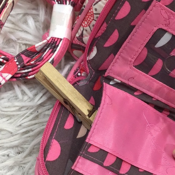 Vera Bradley On The Square quilted blush pink floral wristlet crossbody NWT - Picture 8 of 9